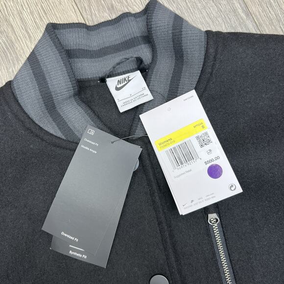 Nike Destroyer Jacket Size Small Womens Black Anthracite Sportswear Classic $500 - Picture 16 of 16